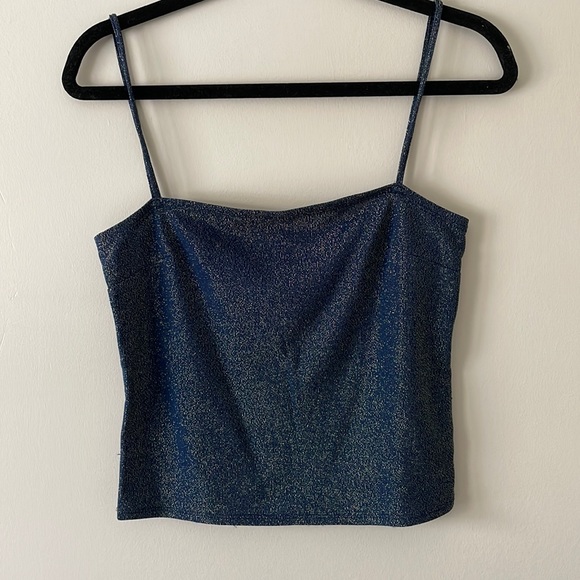 Reformation Isabella Tank Navy Sparkle - Picture 2 of 6